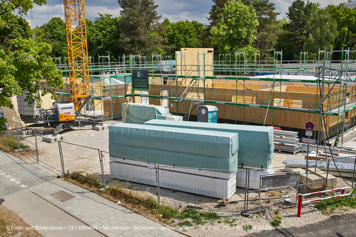 15.06.2023 - Neubau des Kindergartens und Hort für Kinder in der Quiddestraße in Neuperlach